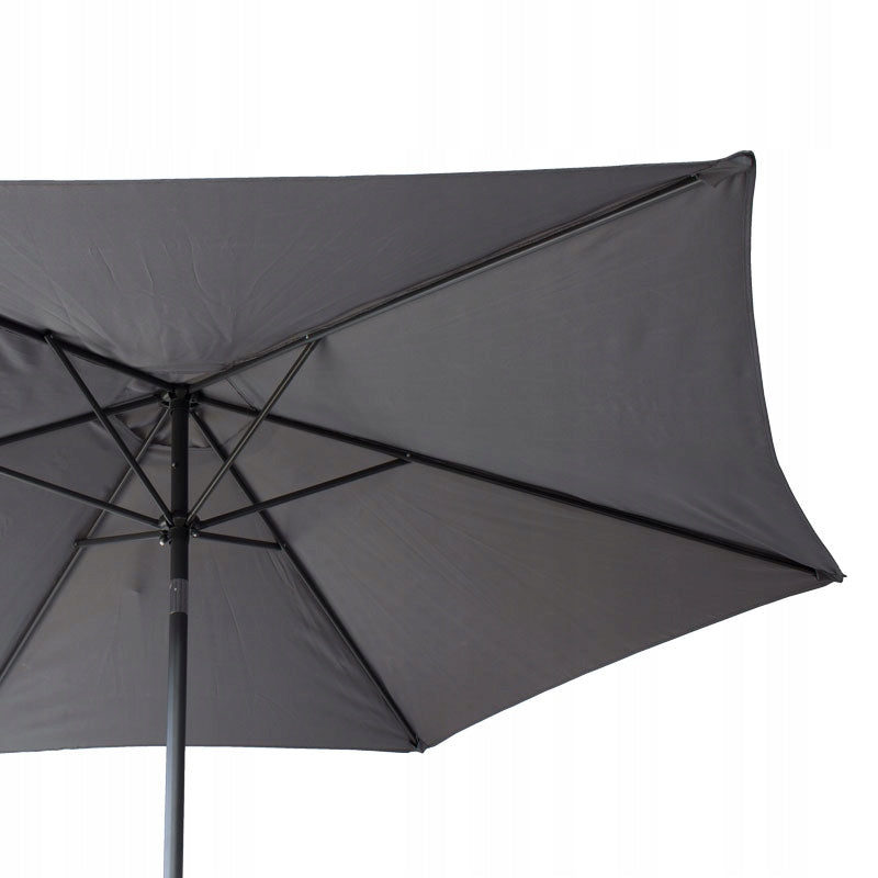 Garden Umbrella 3m LARGE GREY ADJUSTABLE Terrace 300cm BALCONY SOLID Product height 240 cm