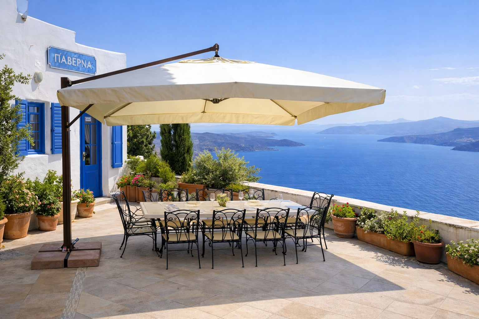 Garden Umbrella Cantilever 3,5x3,5 m Palermo Color other