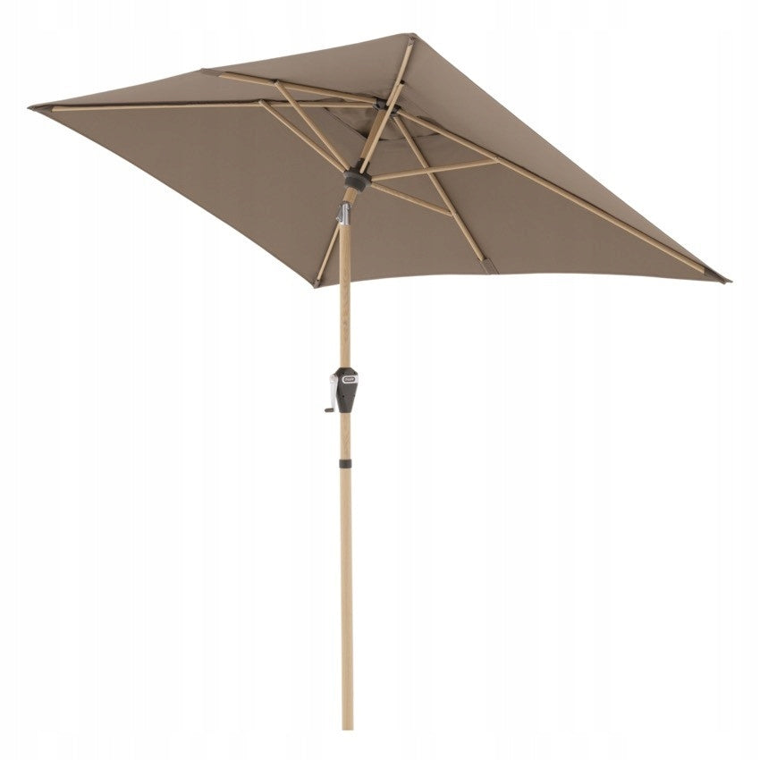 Garden Umbrella Doppler Alu Wood Balcony 210x140 cm