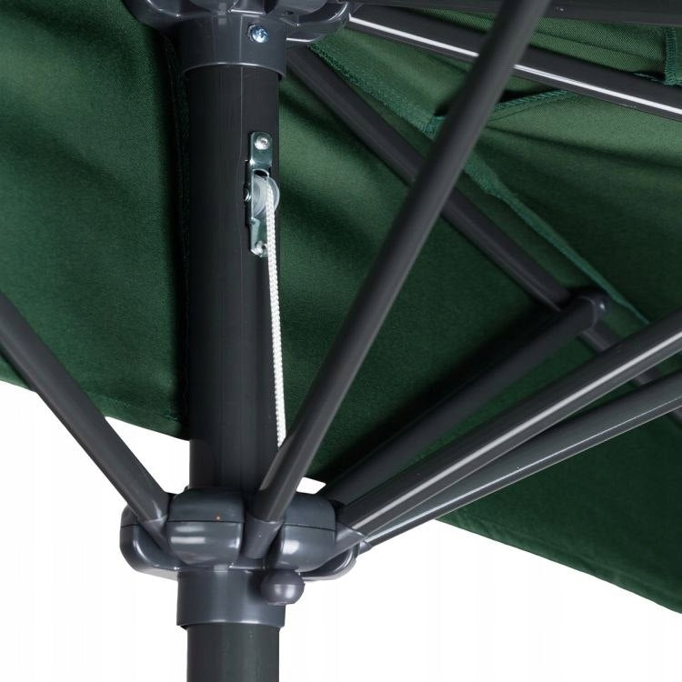 Garden Umbrella Half Wall Umbrella For Terrace Balcony Camping 2,7 M Green Color green