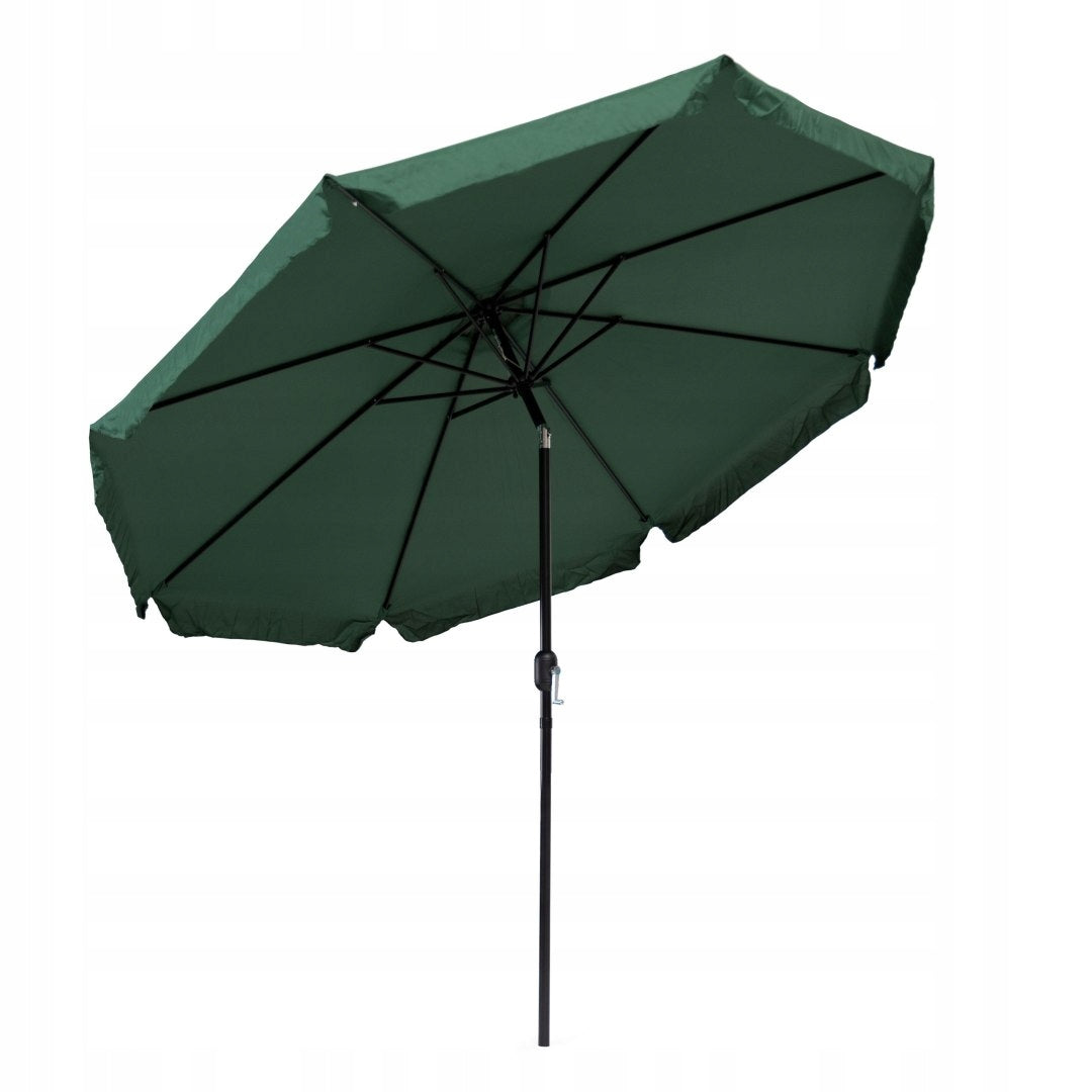 Garden Umbrella Large 3 M Slant Broken With Crank Green Terrace Garden Manufacturer code Mocny 300 Tarasowy Składany ø Balkon