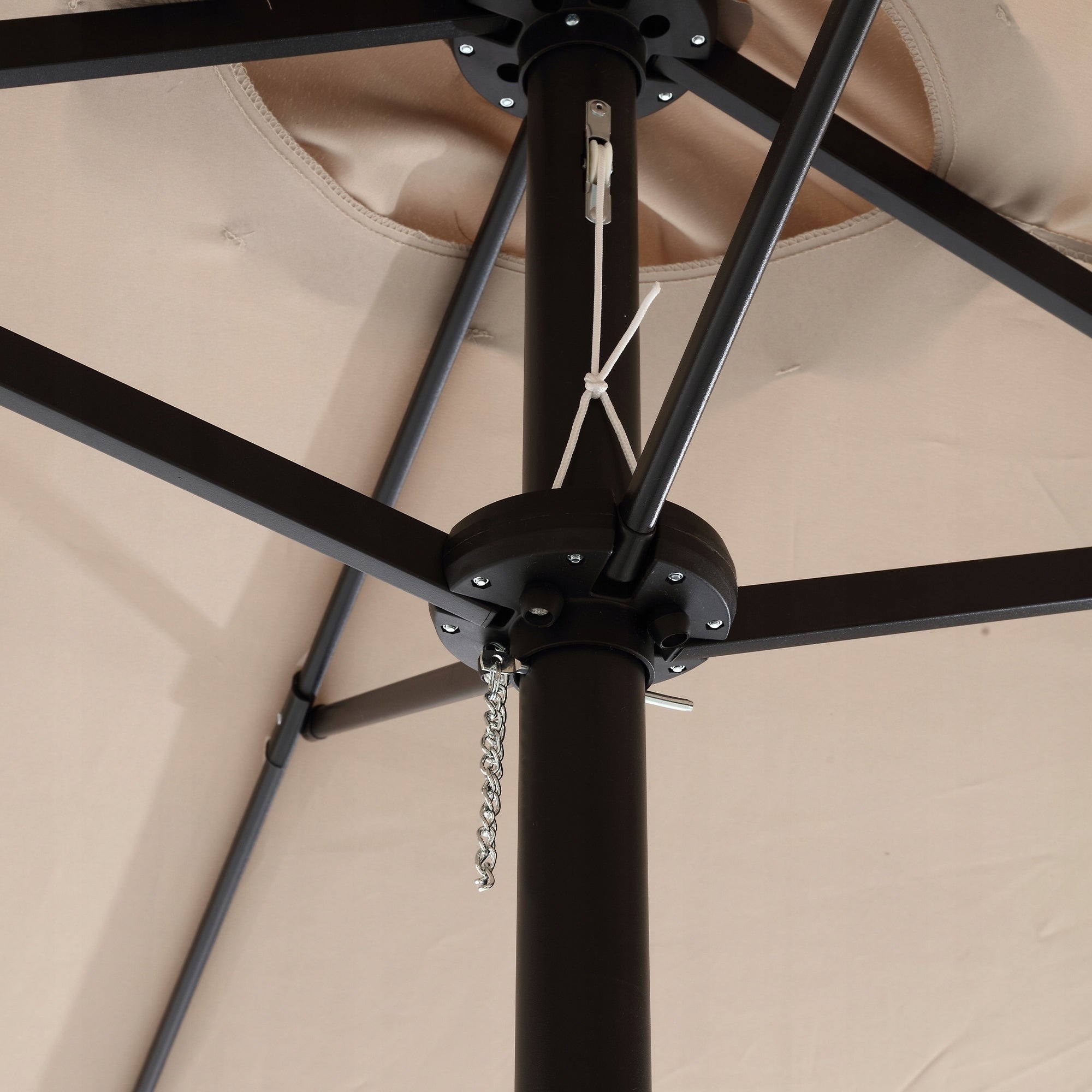 Garden Umbrella Large 450x267x255cm Folding Double xxl khaki with crank Manufacturer code Parasol Ogrodowy-228100