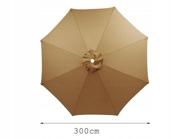 Garden Umbrella Plating 8 Arms 300cm Canopy Brown BB1 Product weight with unit packaging 0.85 kg
