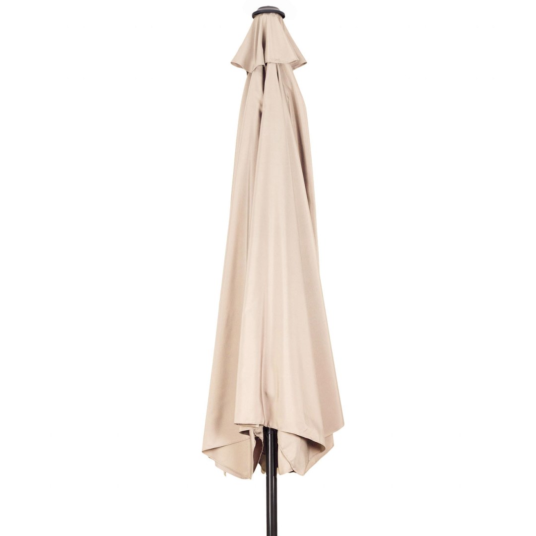 Garden Umbrella Wall Semi-Round Balcony Terrace Crank 270 cm Beige Manufacturer code PÓŁPARASOL BEŻ Na Balkon Taras Składany