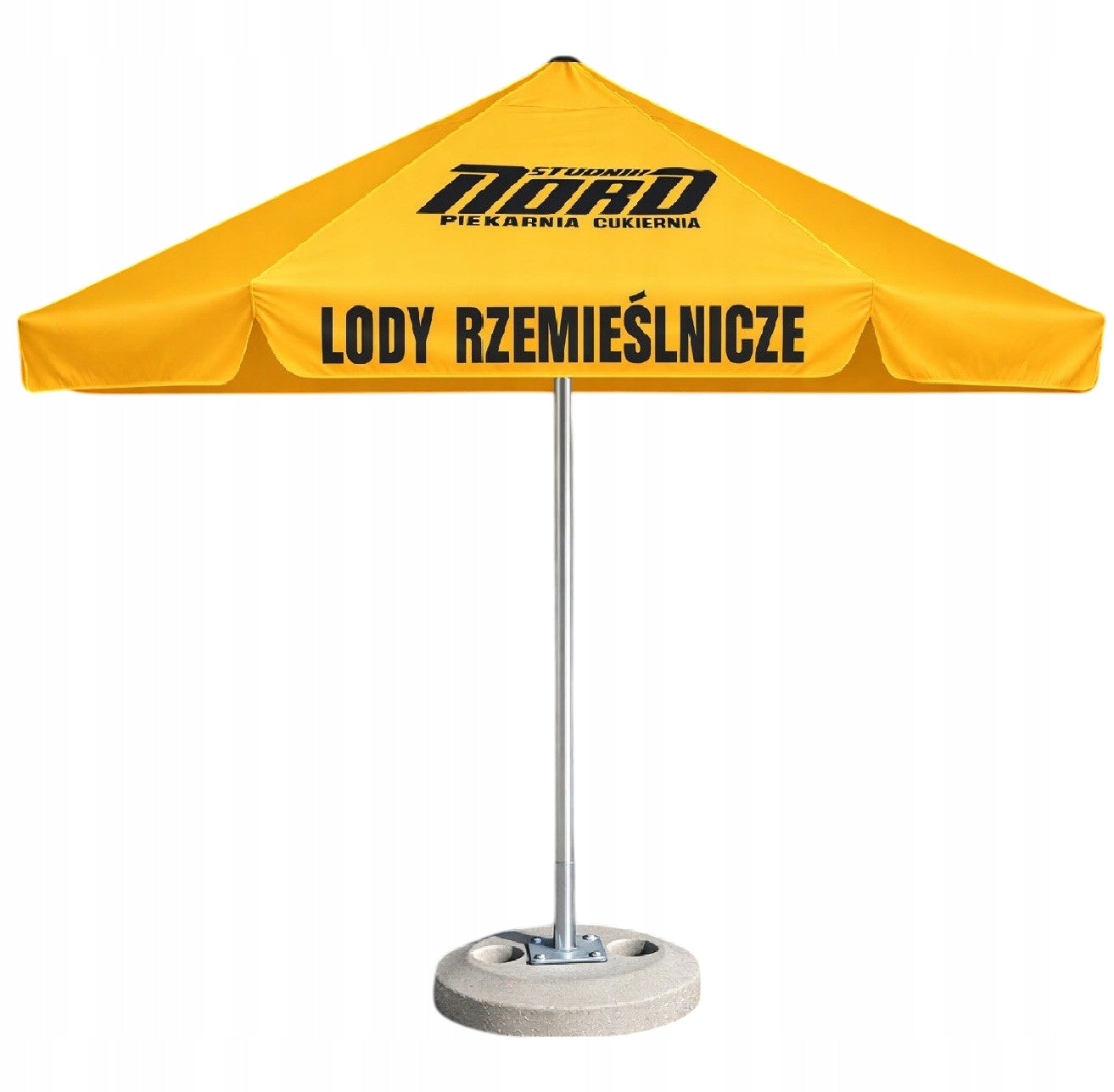 Garden Umbrella with Print Gastronomic Advertising Restaurant LOGO