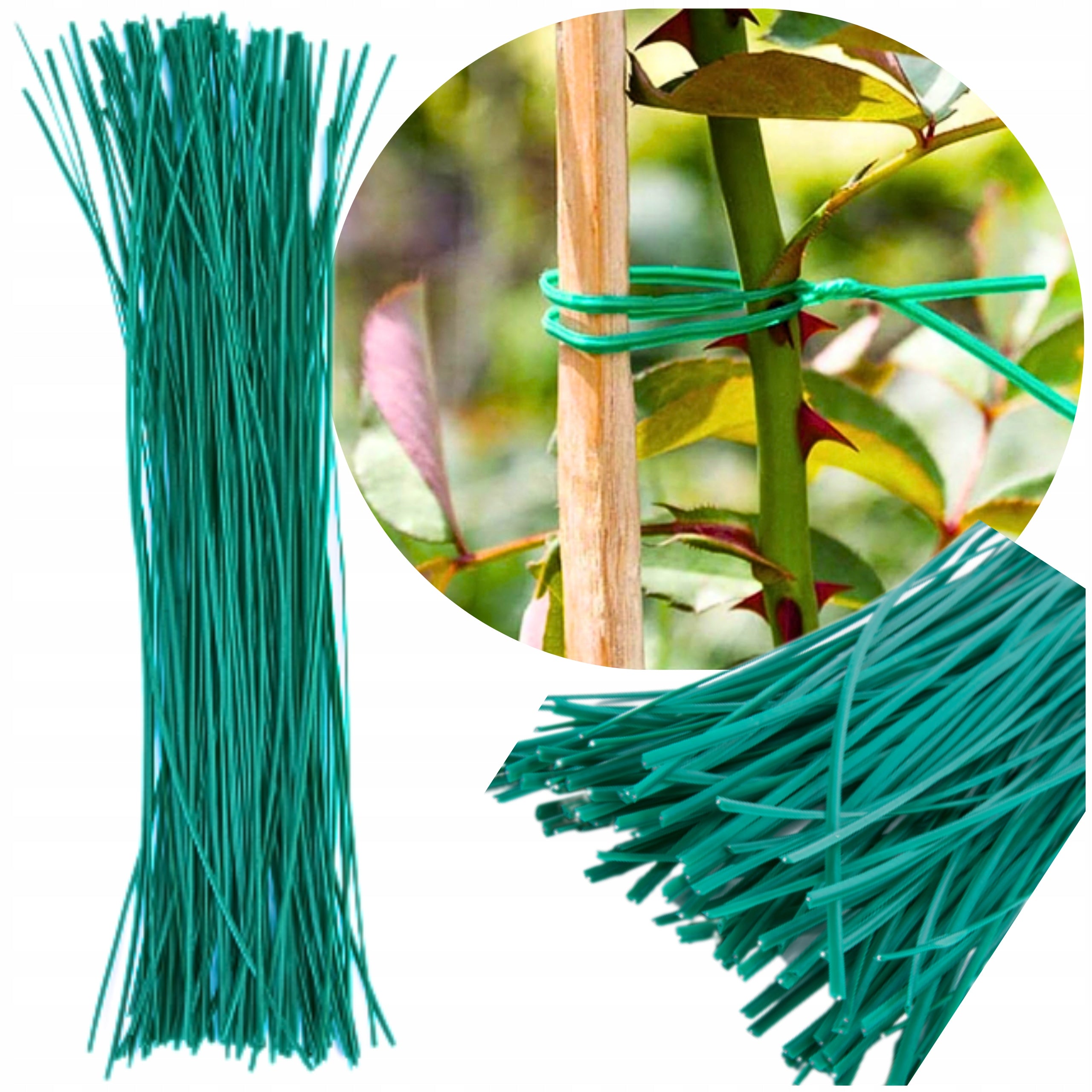 Garden Wire Cut 20 cm 100pcs For Plant Tiling Strong Coated