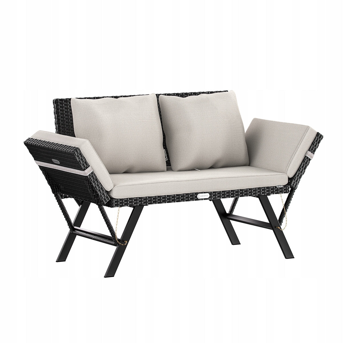 Garden bench couch lounger function unfolding rattan cushion EAN (GTIN) 4251779129874