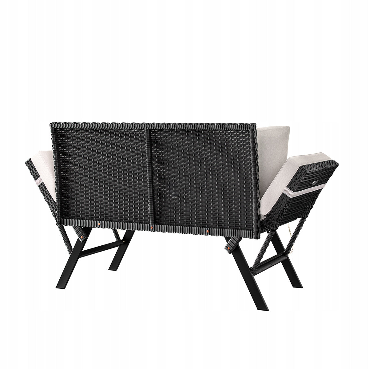 Garden bench couch lounger function unfolding rattan cushion Kind couch