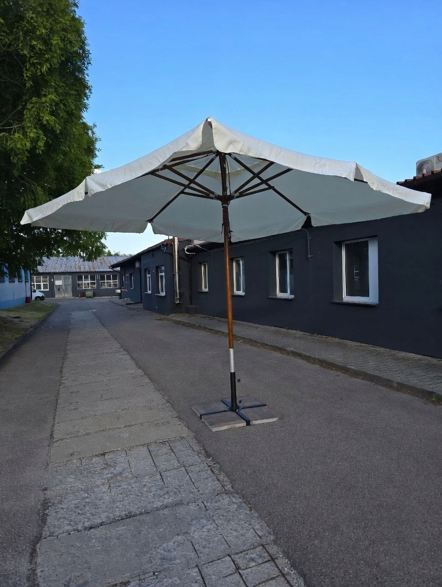 Garden catering umbrella 3,5x3,5 m HoReCa wooden terrace Genoa Color other