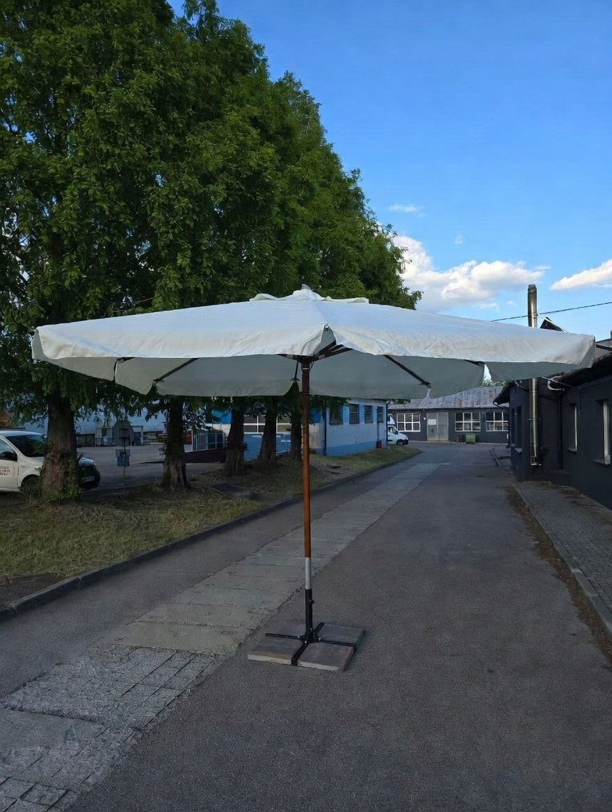 Garden catering umbrella 3,5x3,5 m HoReCa wooden terrace Genoa Manufacturer no brand