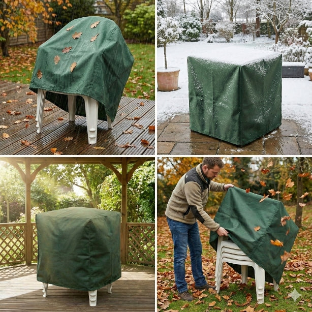 Garden chair cover 68 x 68 x 105 cm green