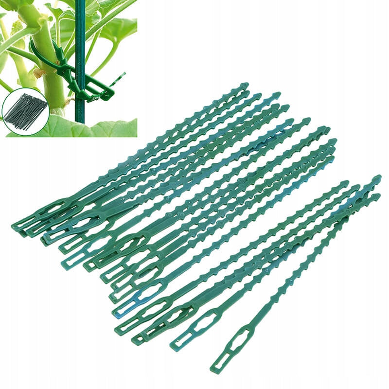 Garden clips, adjustable clips, tomato stem holder, 20 pcs, green Brand GardenPlus+