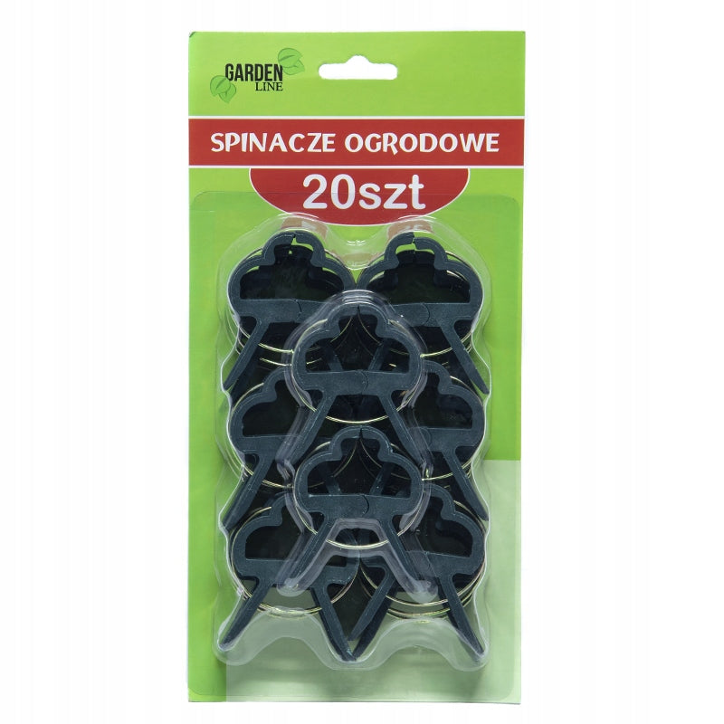 Garden clips for plants Green clips 20 pcs.