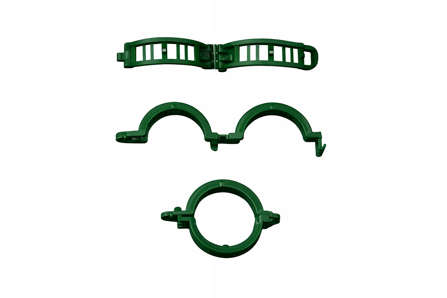 Garden clips for tomatoes and plants 100 pcs. green pin clasps