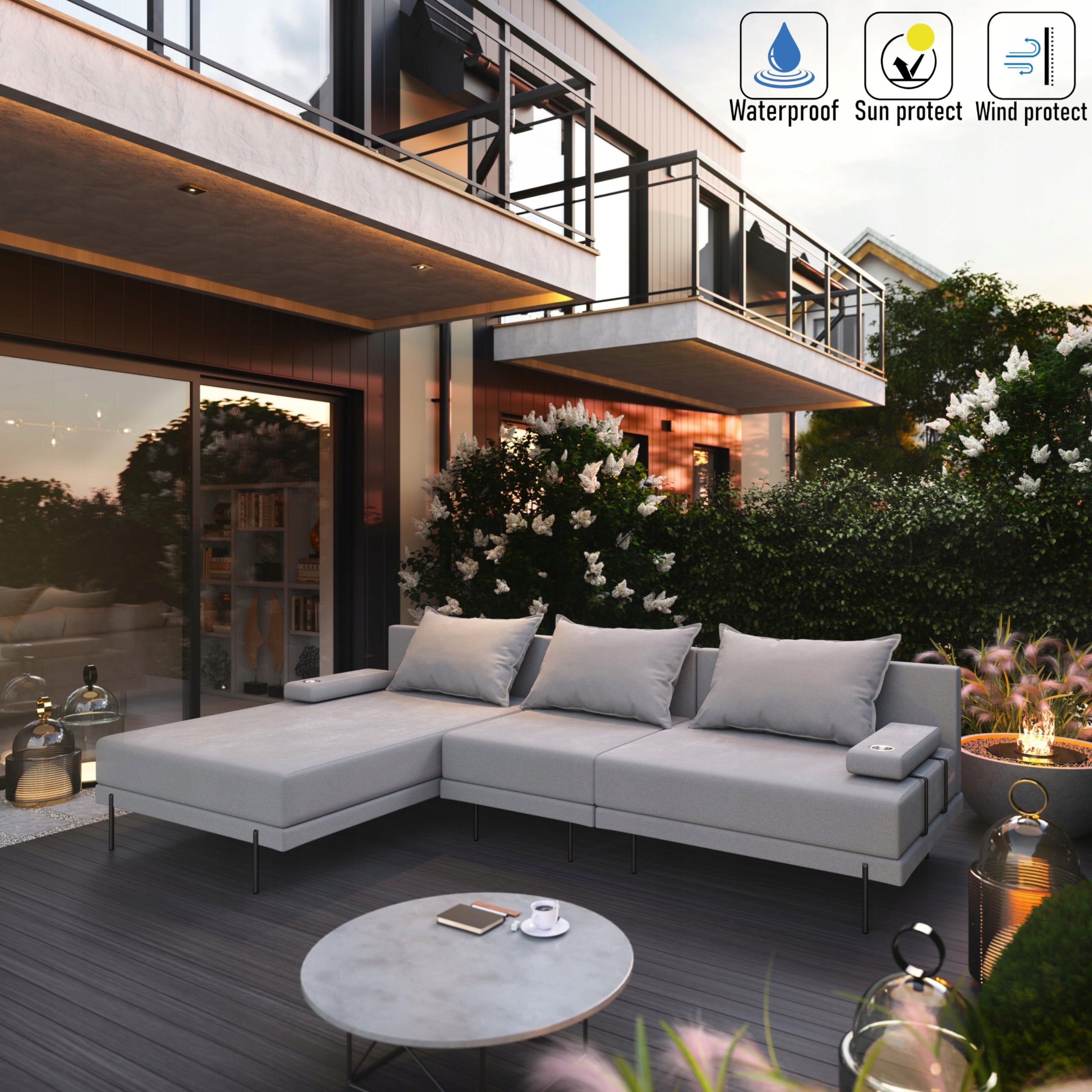 Garden corner sofa Bahama S Grey 297x 175 cm Seating set - LEFT EAN (GTIN) 5907001002406