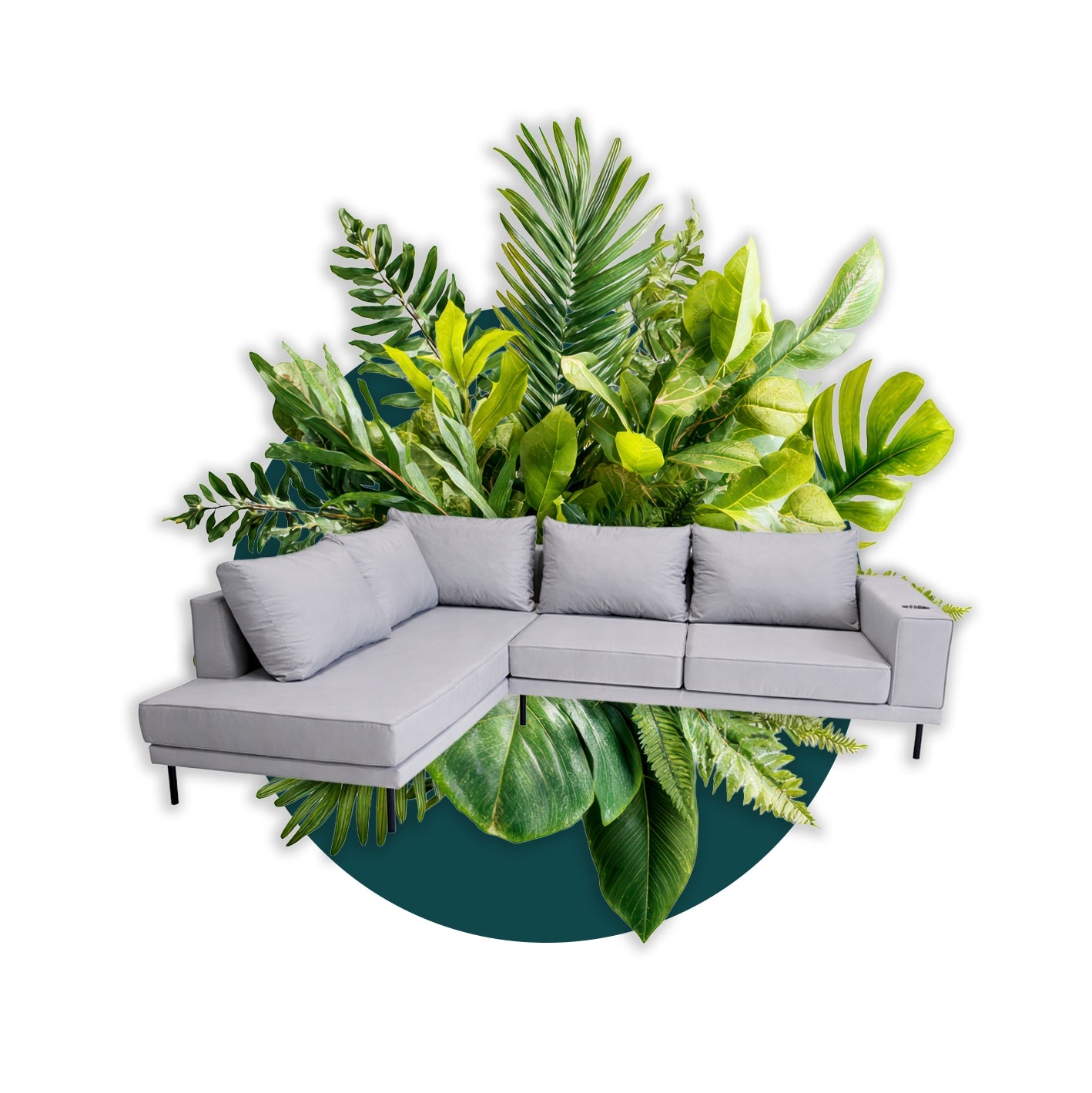 Garden corner sofa VOLARO 268x202 cm Holiday set LEFT - BROWN EAN (GTIN) 5907001007951