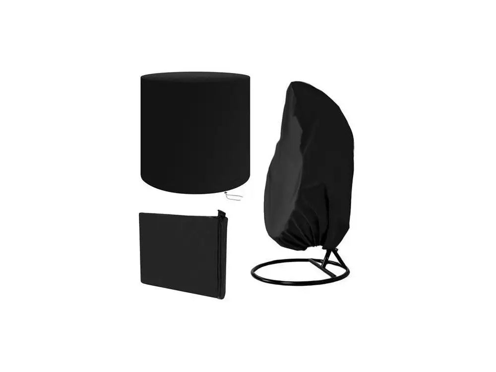 Garden cover for armchair 64 x 64 x 155 cm black Product height 155 cm