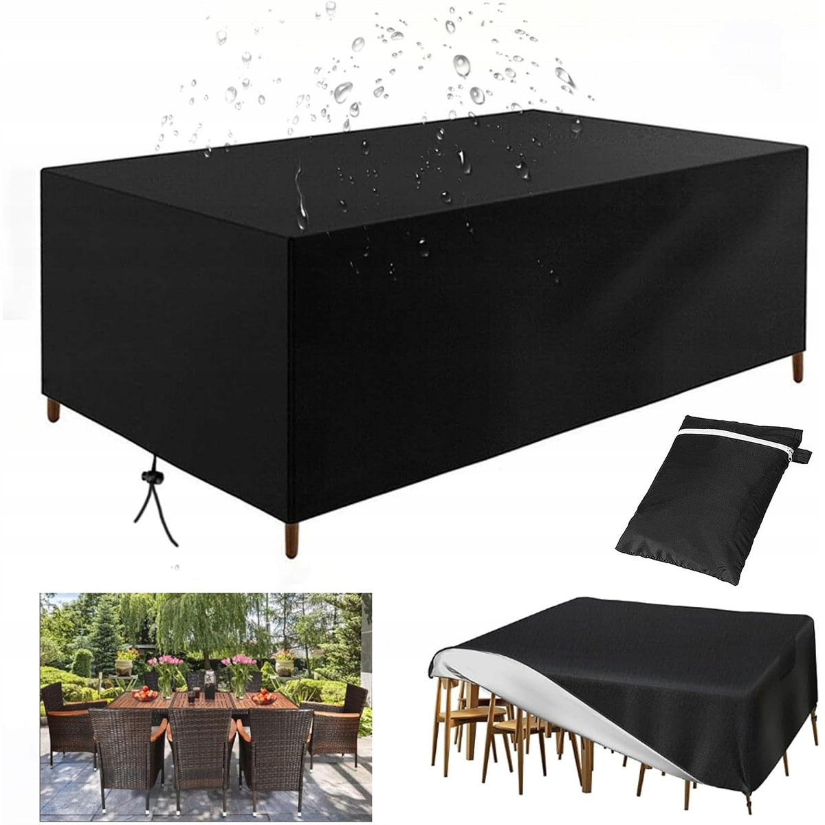 Garden cover for set 213*132*74cm black Manufacturer code 6974812497638