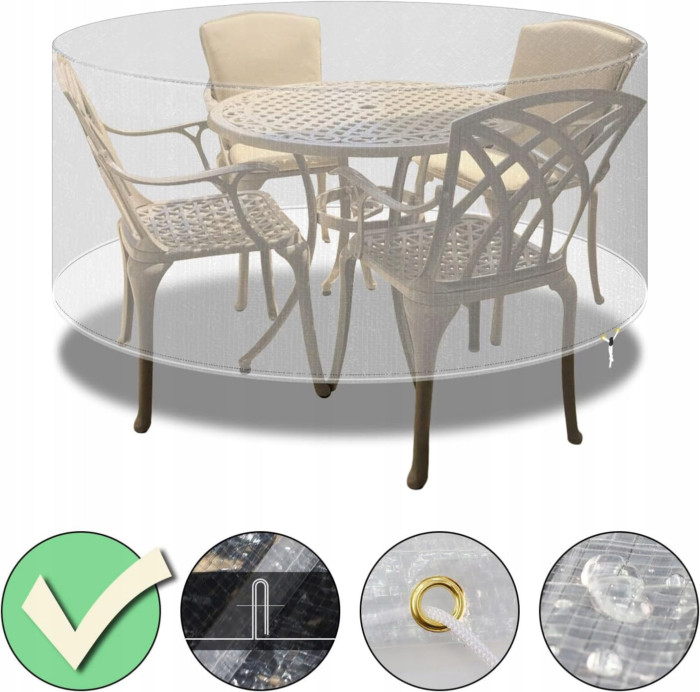 Garden cover for set 250 x 90 cm colourless Manufacturer code 8909