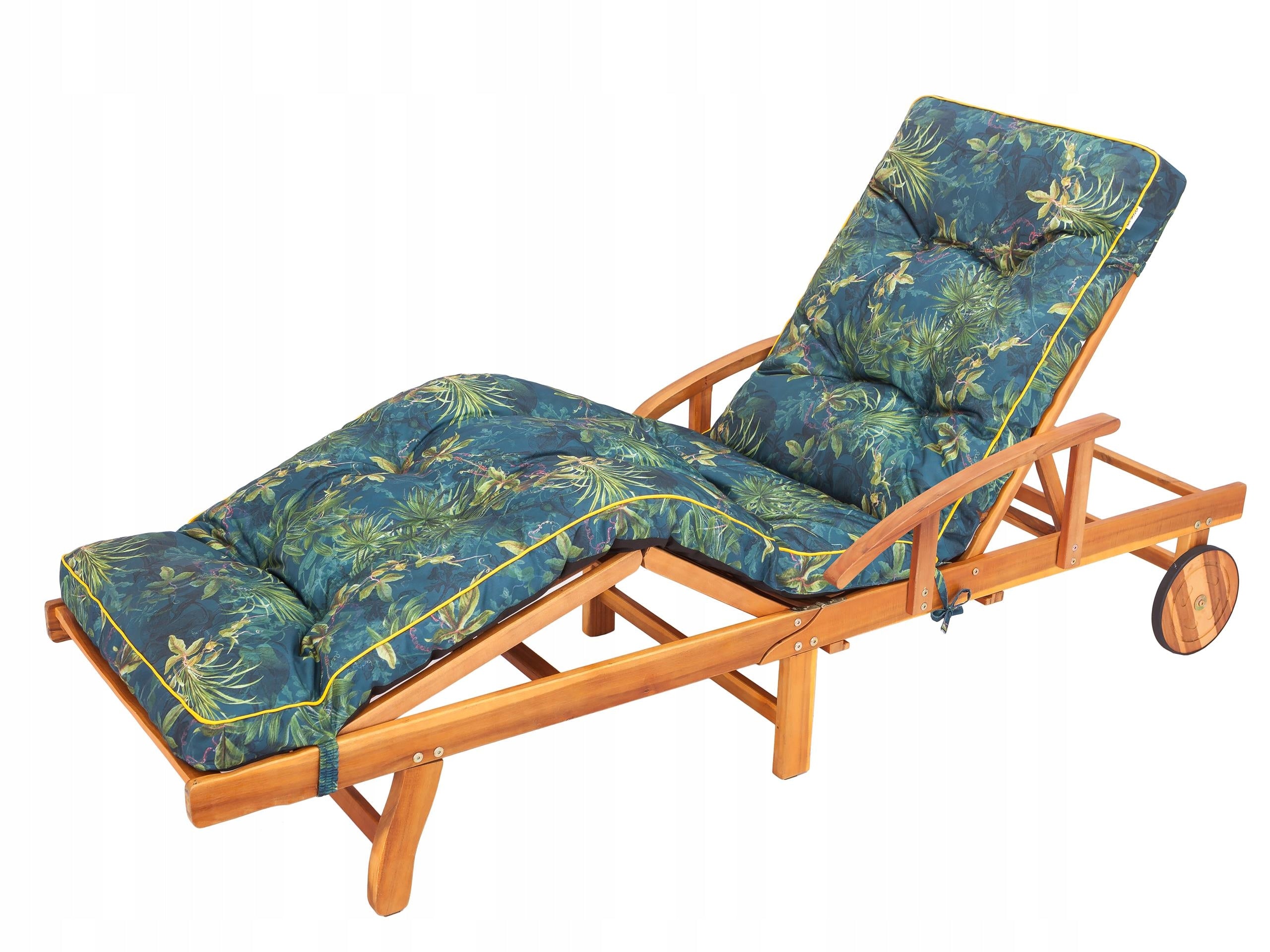 Garden cushion for long sunbed, Cushion waterproof anti UV 201x55 cm