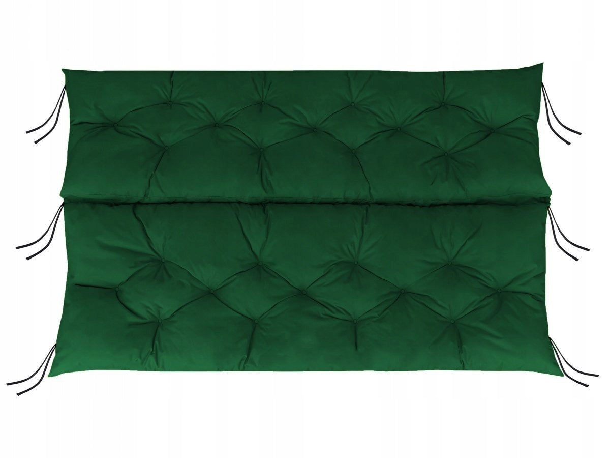 Garden cushion for swing - 180x60x50 wz. Bottle green Manufacturer no brand
