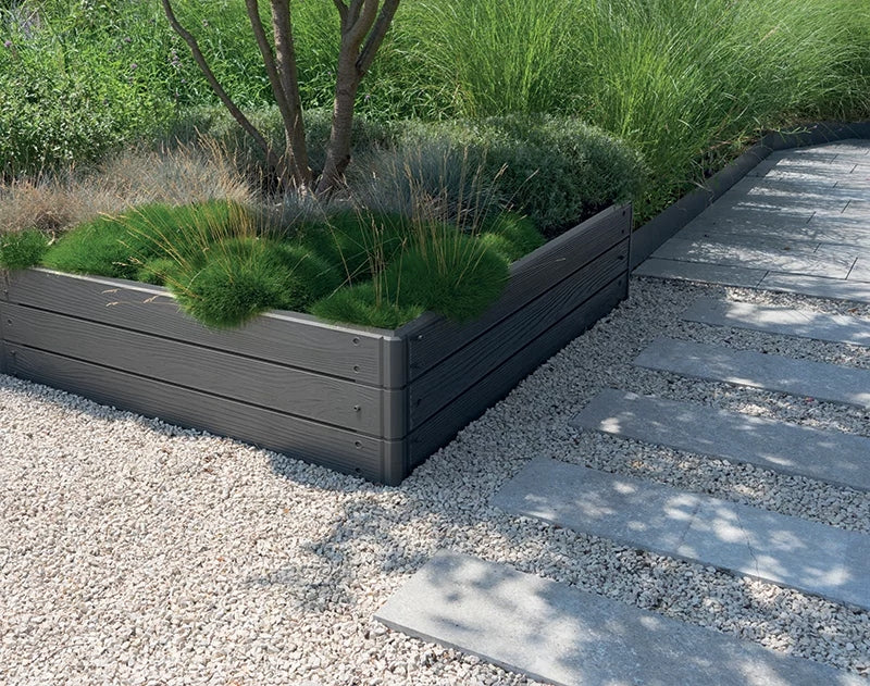 Garden discount Base Woody IBWS graphite 75 x 75 x 25 cm - Prosperplast EAN (GTIN) 5905197570563