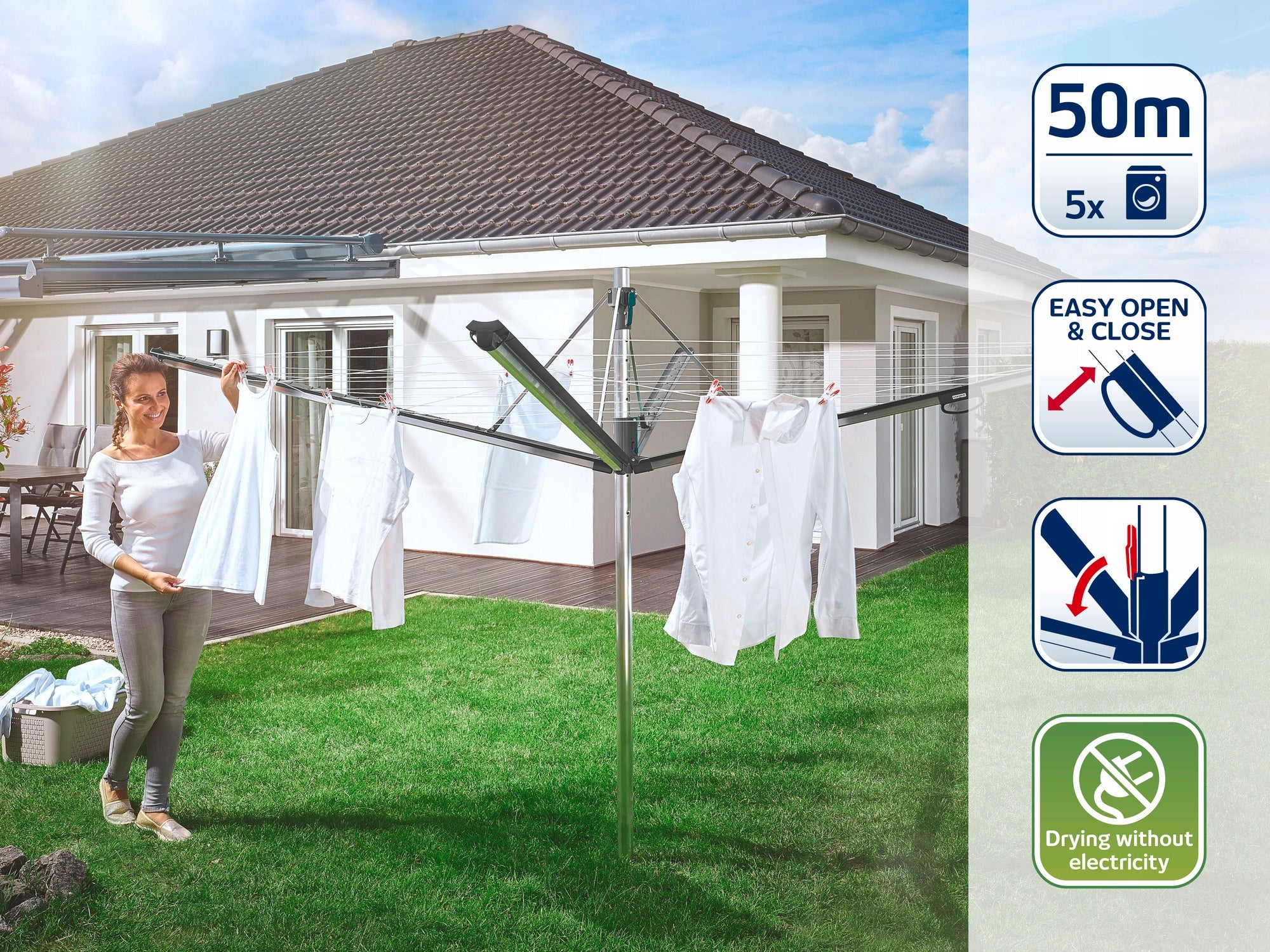 Garden dryer Linomatic 500 Plus (anthracite) Manufacturer code 85276