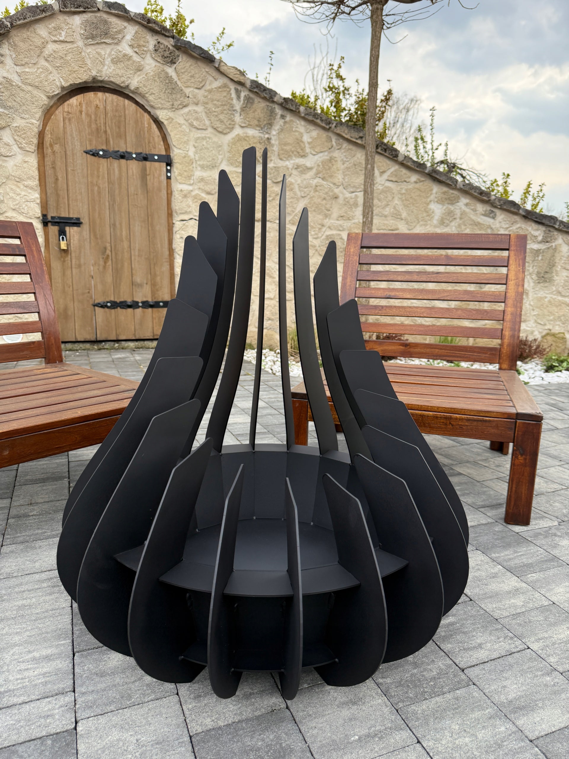 Garden fireplace BURNING TEAR 70cm Sheet 3mm Manufacturer Manufacturer code BURNING TEAR