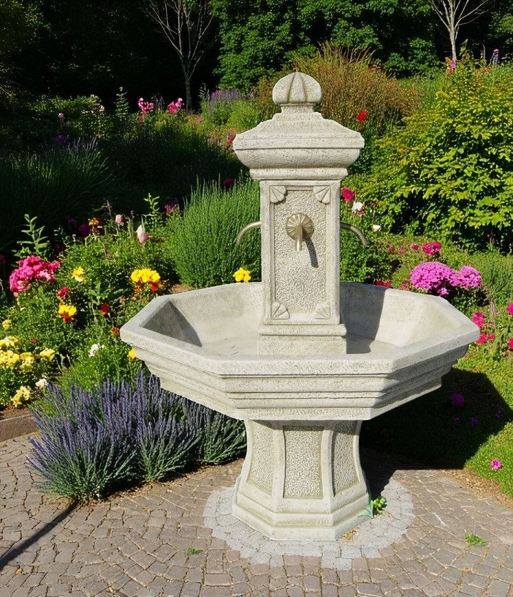 Garden fountain Adonis artificial stone 155cm White cement Figure Ag-Bet EAN (GTIN) 5904844693563