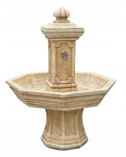 Garden fountain Adonis artificial stone 155cm White cement Figure Ag-Bet Manufacturer Ag-Bet