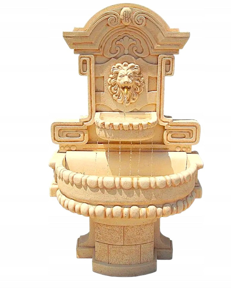 Garden fountain Wall-mounted Sola white cement conglomerate figure Ag-Bet Manufacturer Ag-Bet
