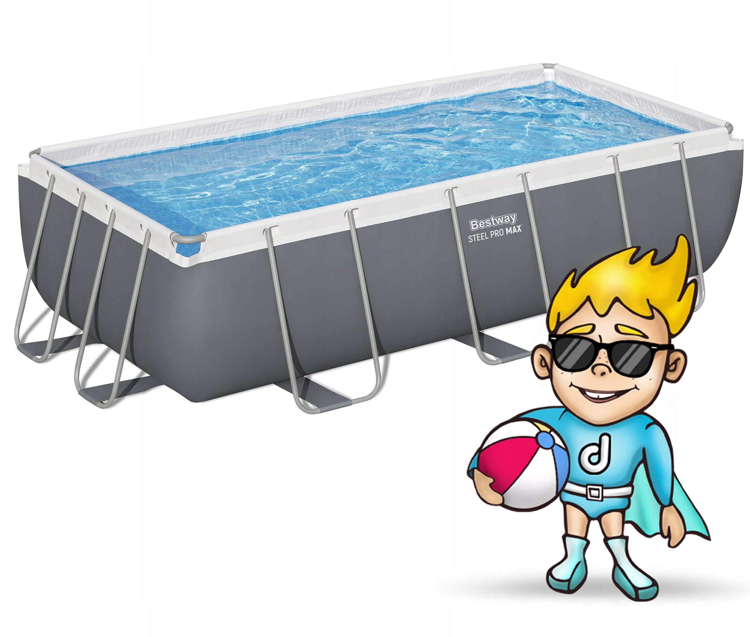 Garden frame pool 404x201x100 cm Bestway set of 10in1 with pump 2026 Height 100 cm