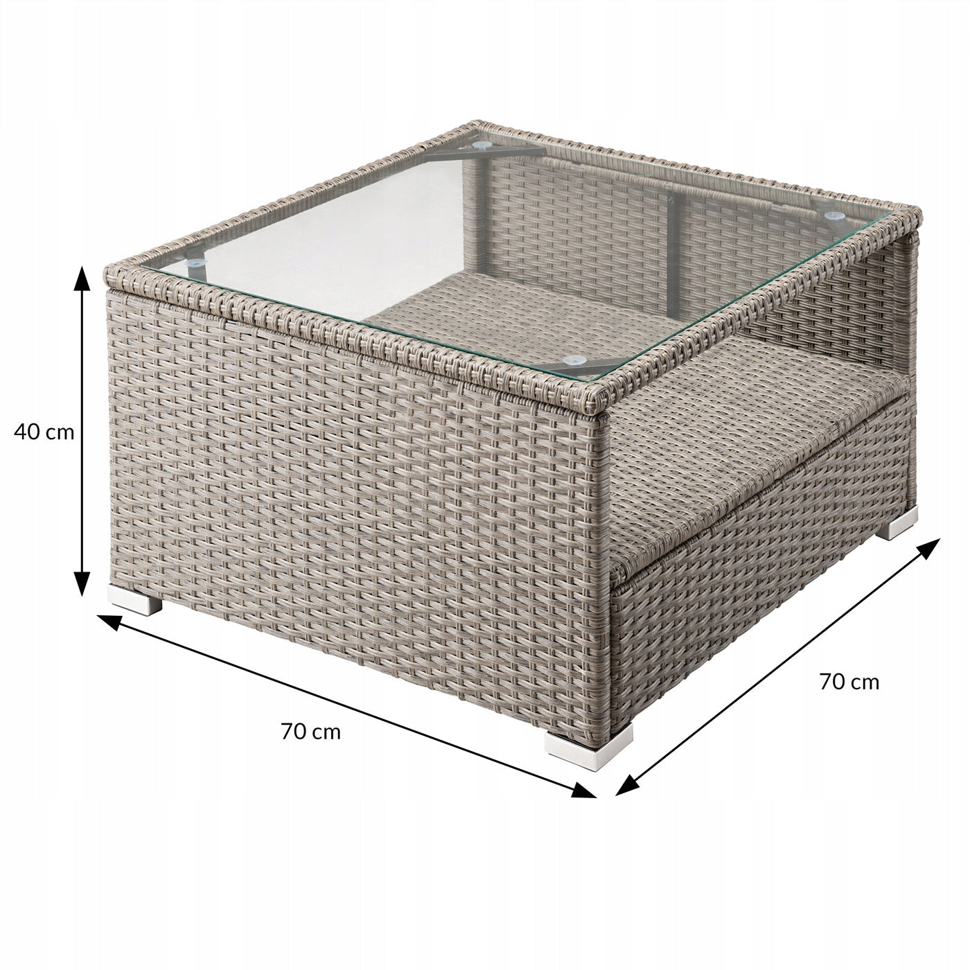Garden furniture corner set rattan furniture for terrace pillows pouf 26 el Main material synthetic rattan
