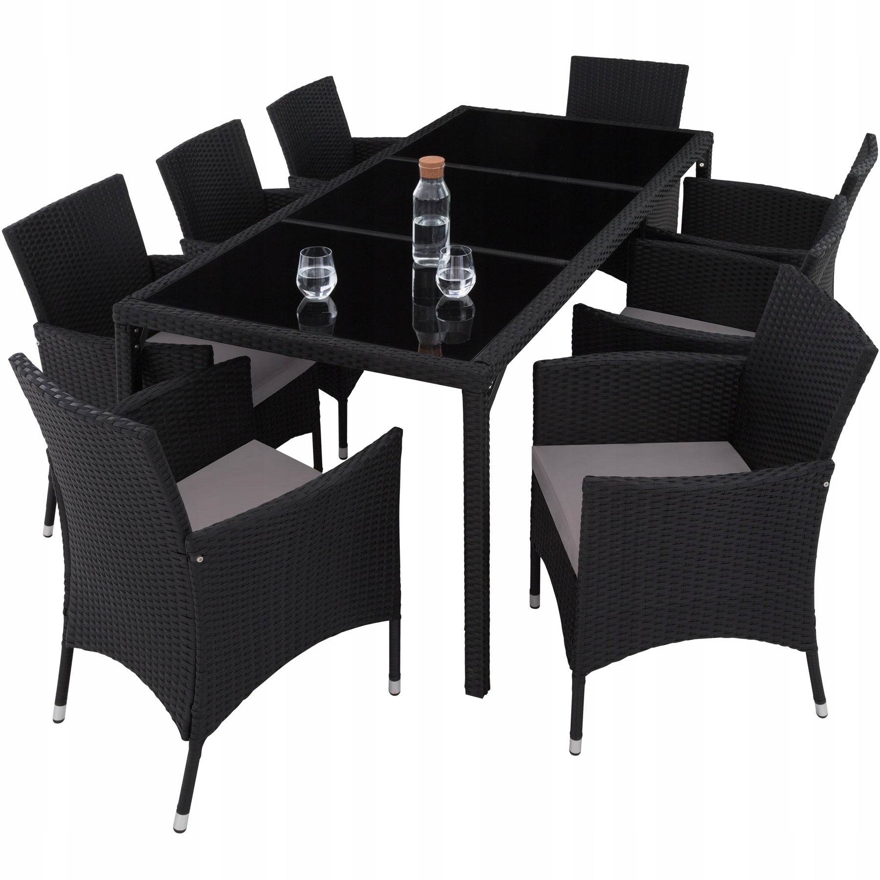 Garden furniture rattan 8+1+cover Number of people 8