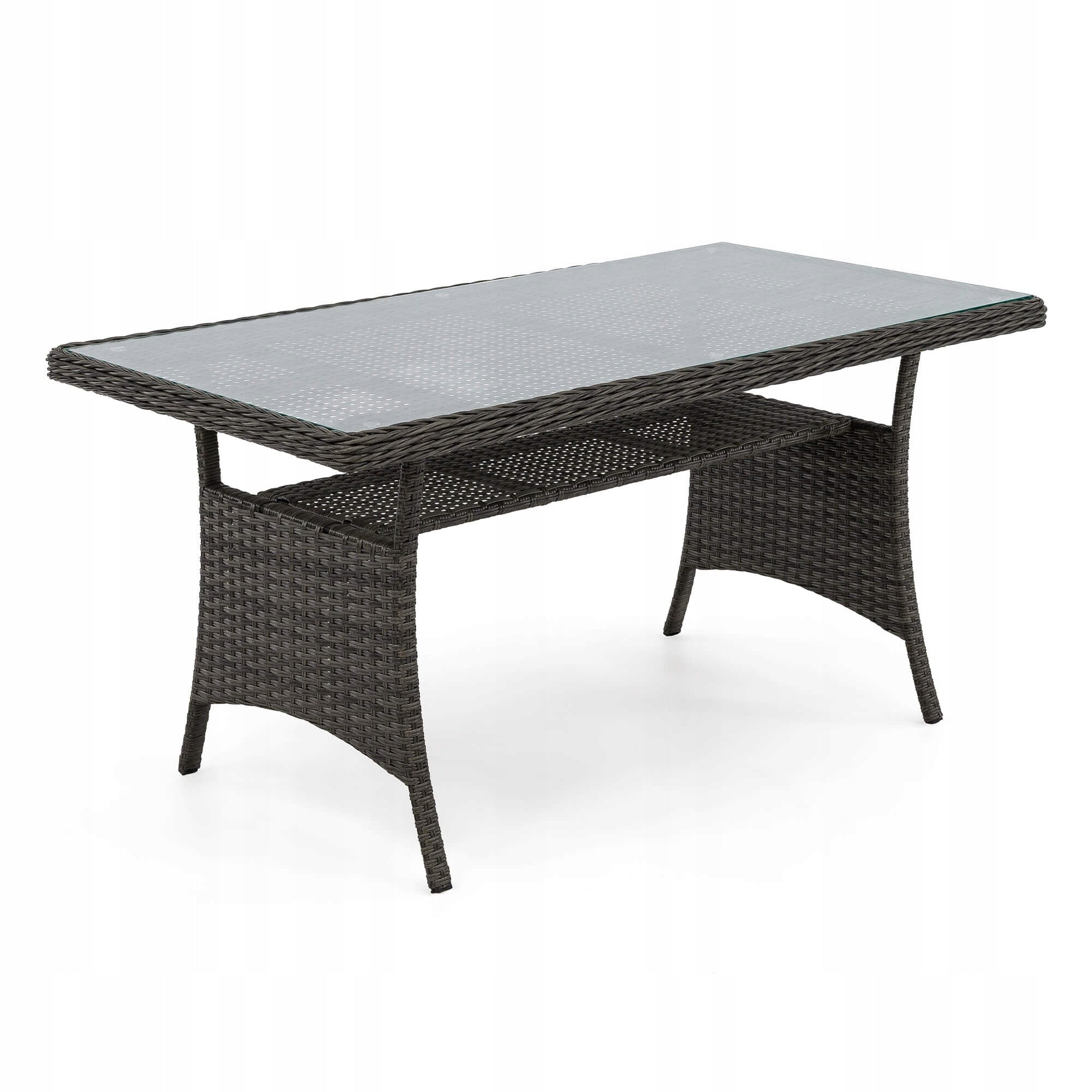 Garden furniture rattan ALICANTE BIG grey cushions grey Number of items in the set 5