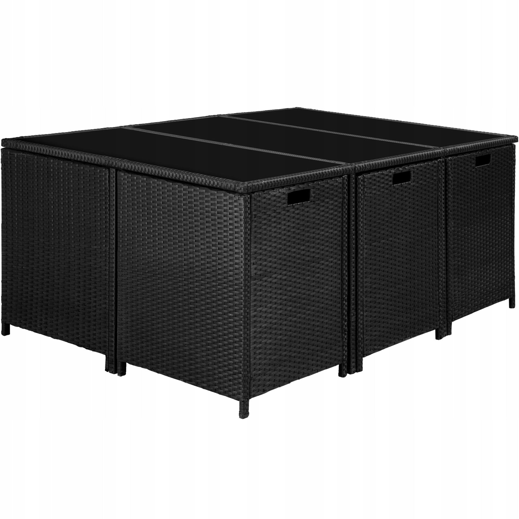 Garden furniture rattan Malaga 6+4+1+cover Manufacturer TecTake