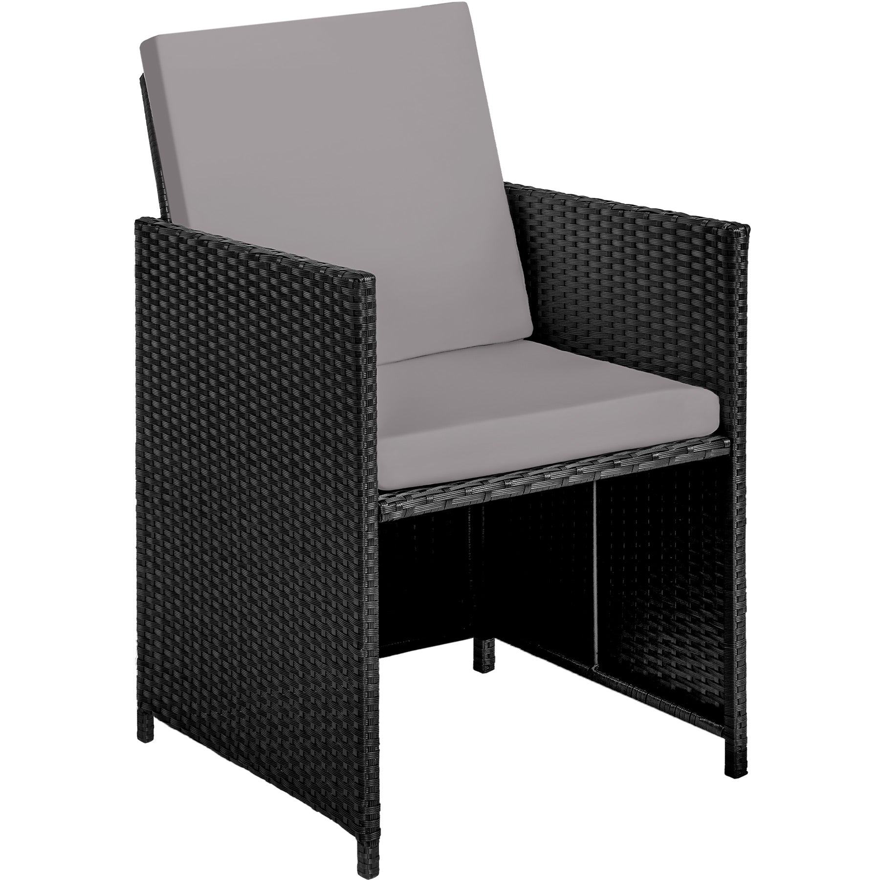Garden furniture rattan Malaga 6+4+1+cover Set contents armchair