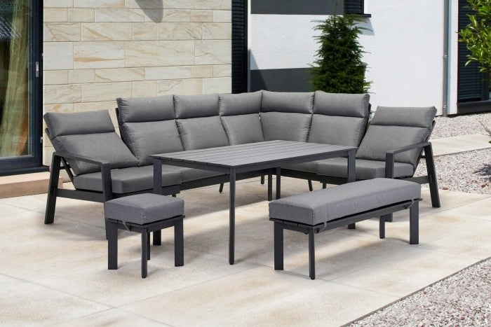 Garden furniture seating set terrace corner coffee set grey Manufacturer code 31847