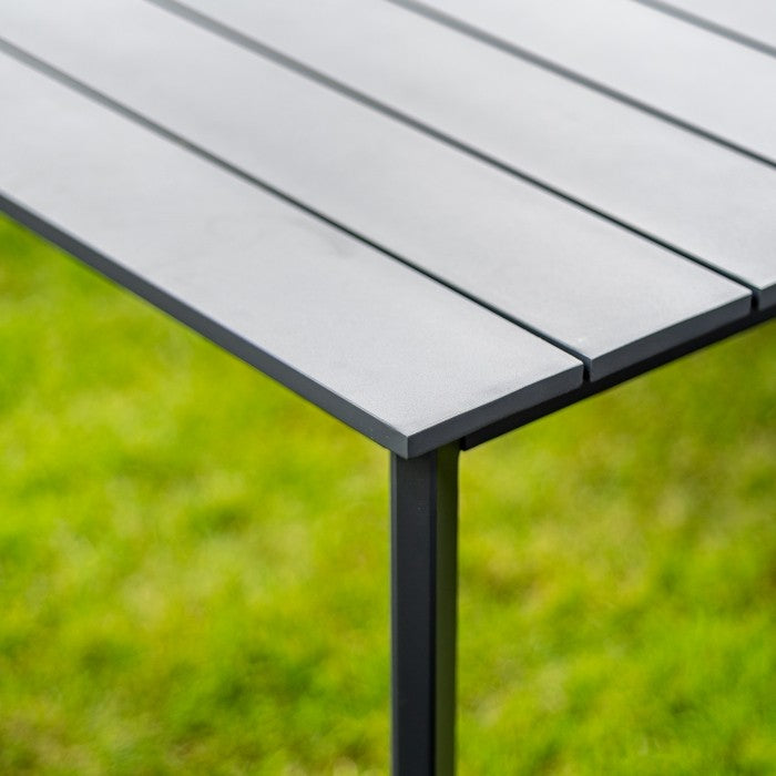 Garden furniture seating set terrace corner coffee set grey Set contents bench corner sofa pouf table