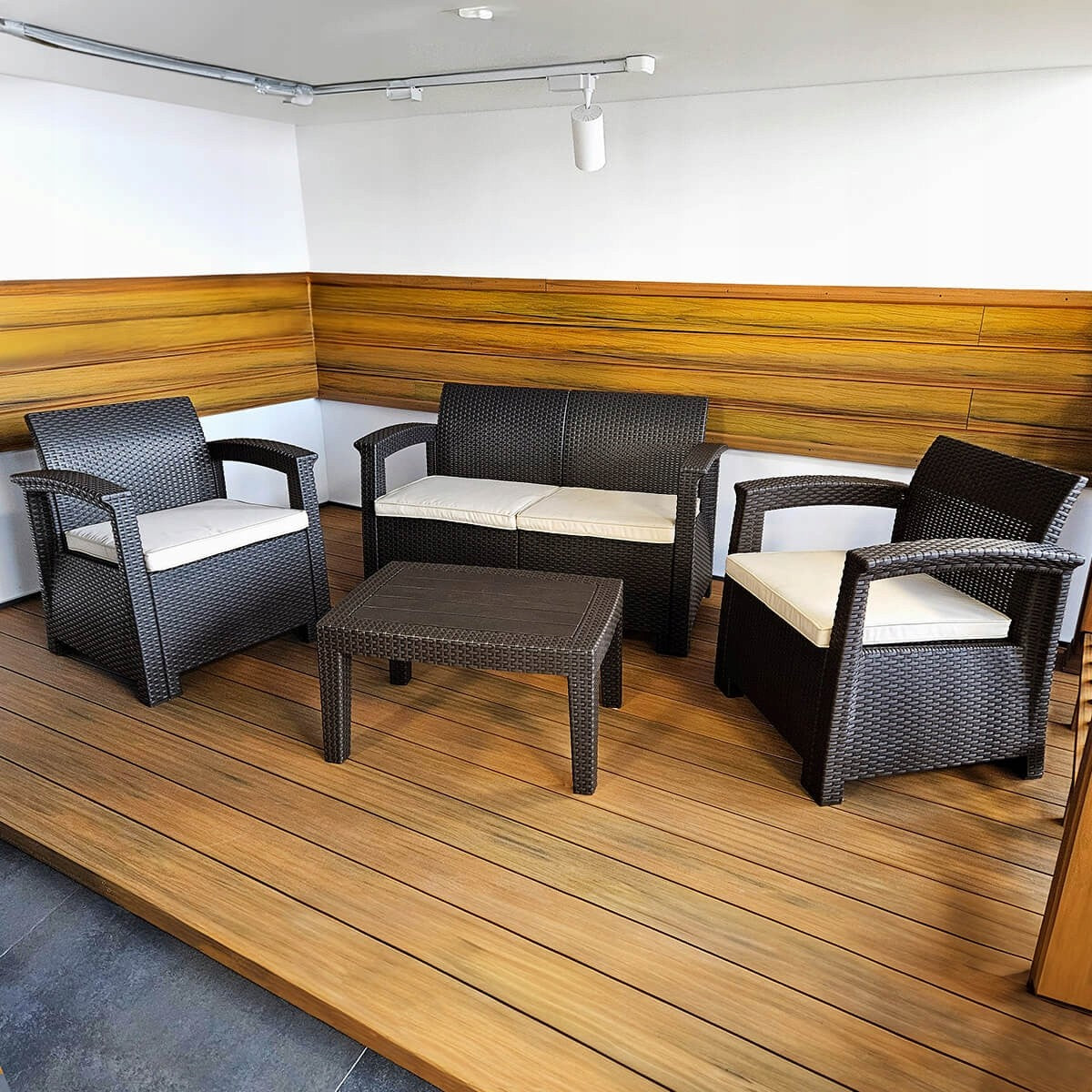 Garden furniture set Aura Bronze 4 person sofa two armchairs table garden Manufacturer code 5904107765242