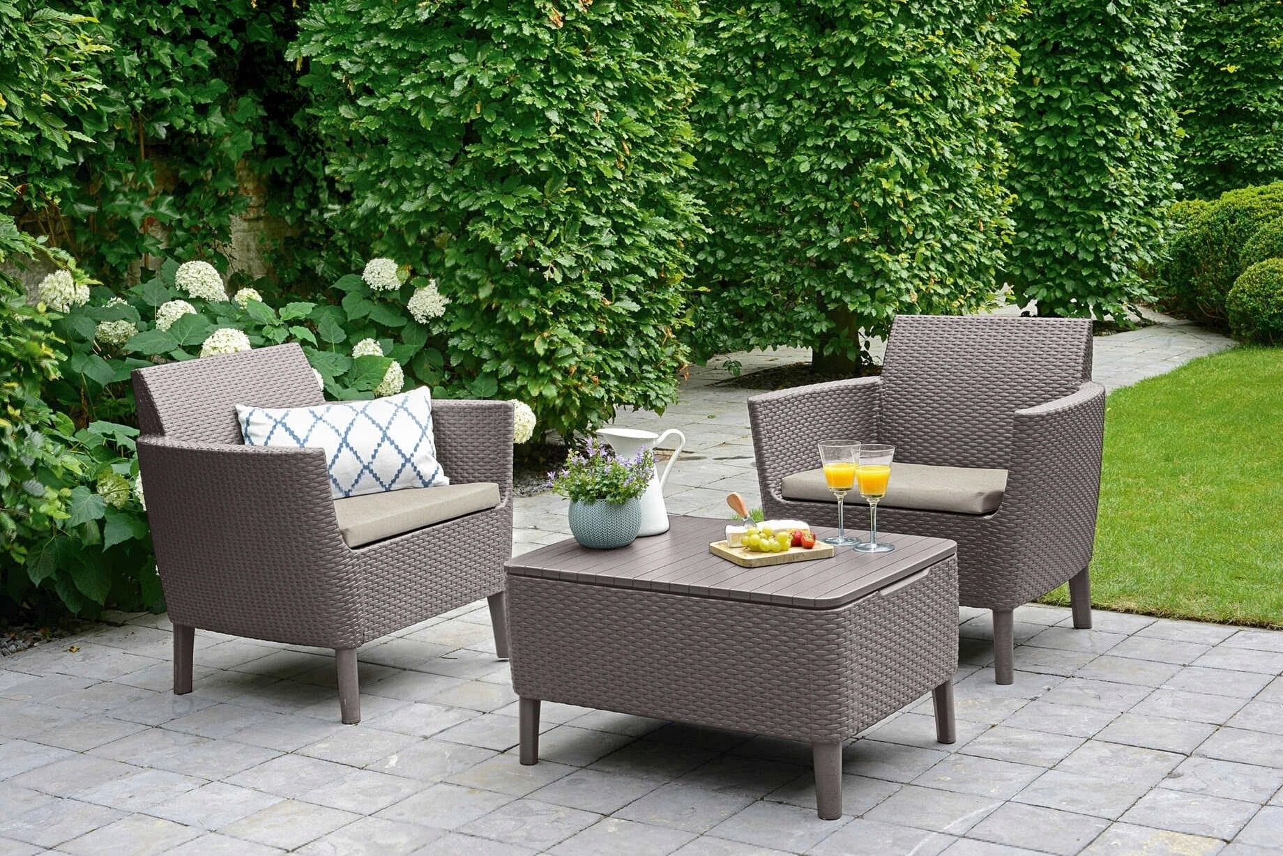 Garden furniture set Keter Salemo 5 el. beige terrace modern Number of items in the set 5