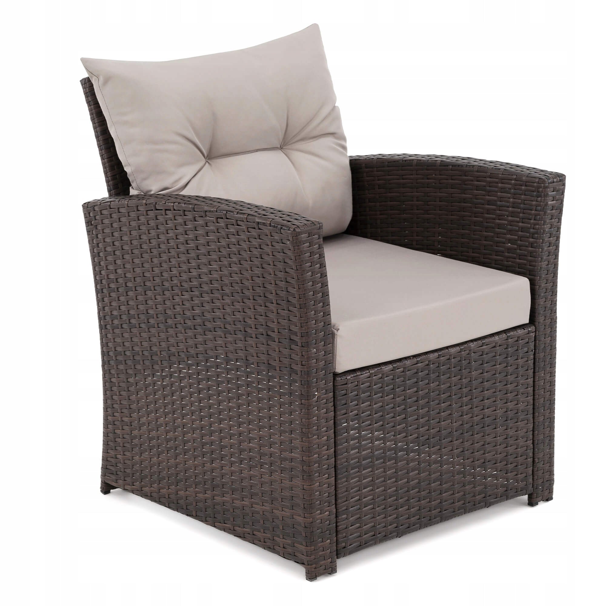 Garden furniture set Marseille 8 BP rattan brown cushions grey EAN (GTIN) 5905388204734