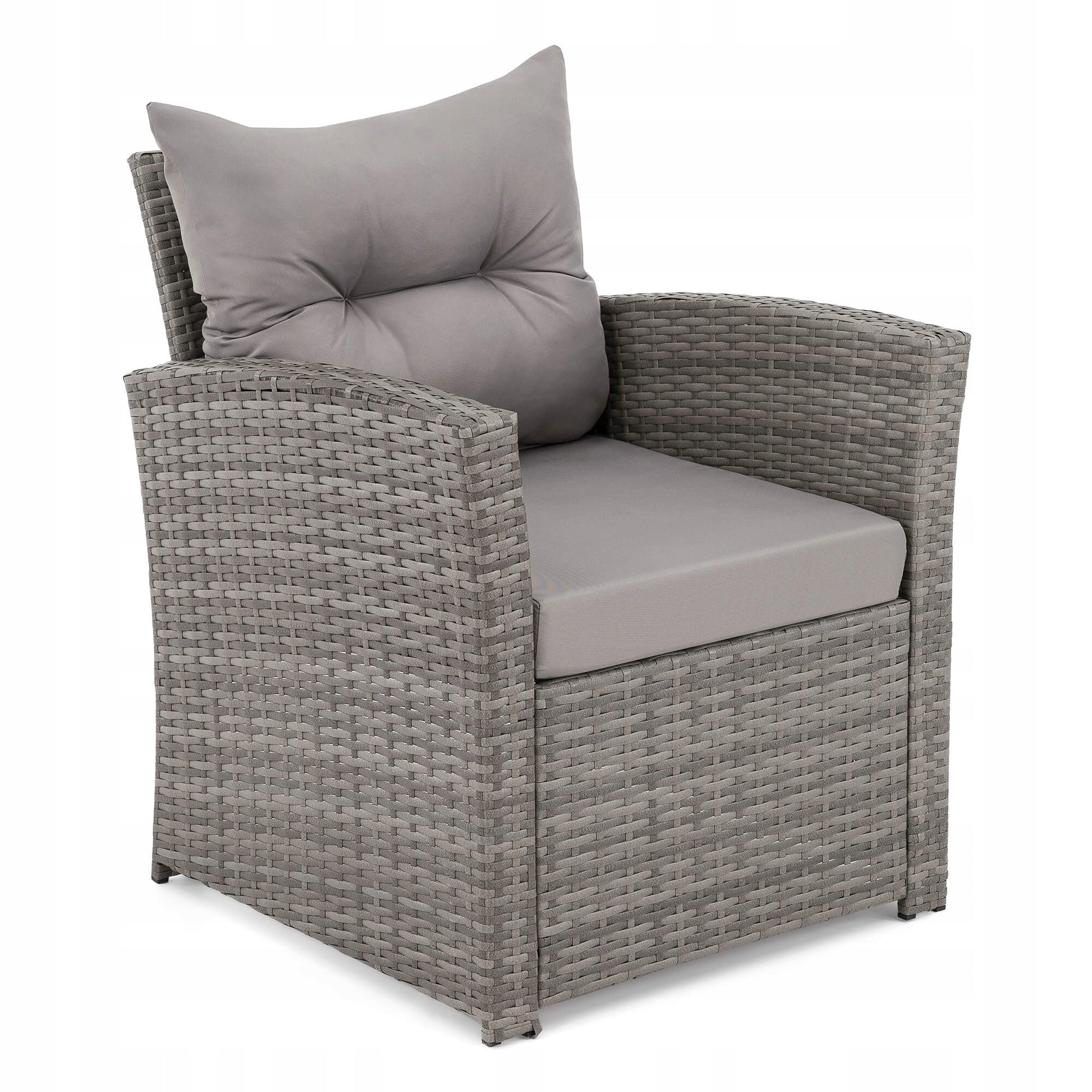 Garden furniture set Marseille 8 BP rattan grey cushions grey EAN (GTIN) 5905388204703