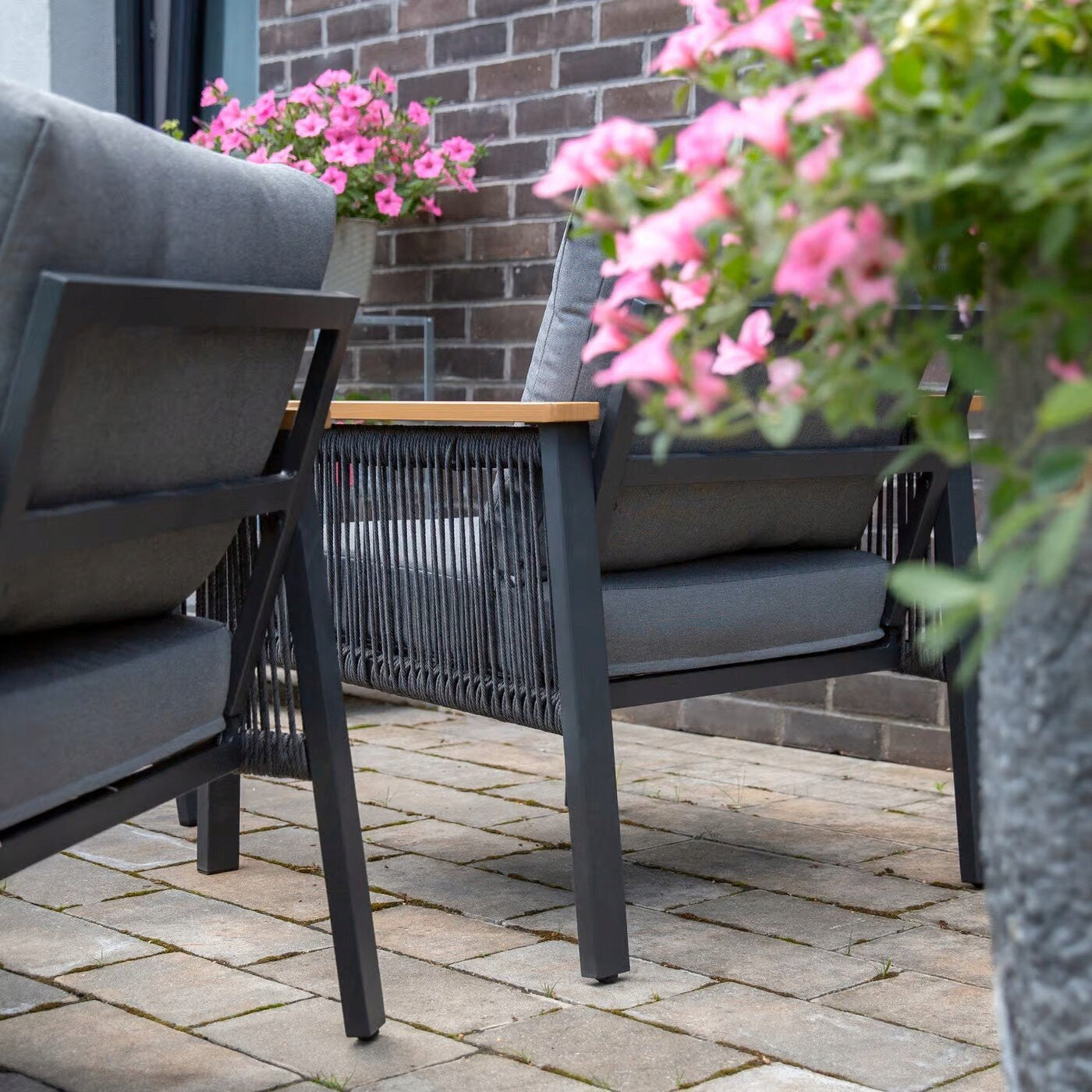 Garden furniture set PATIO Ada Anthracite Color brown