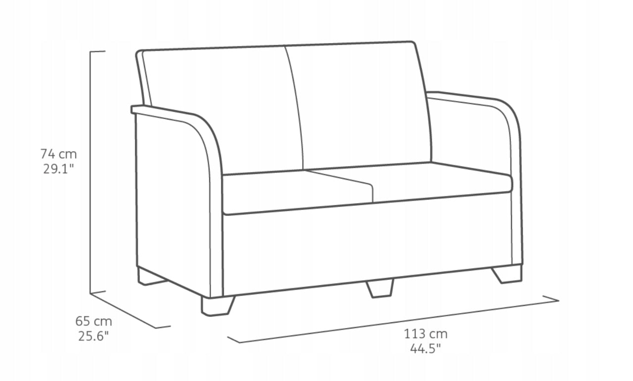 Garden furniture set Rosalie 4 os Keter Number of items in the set 4
