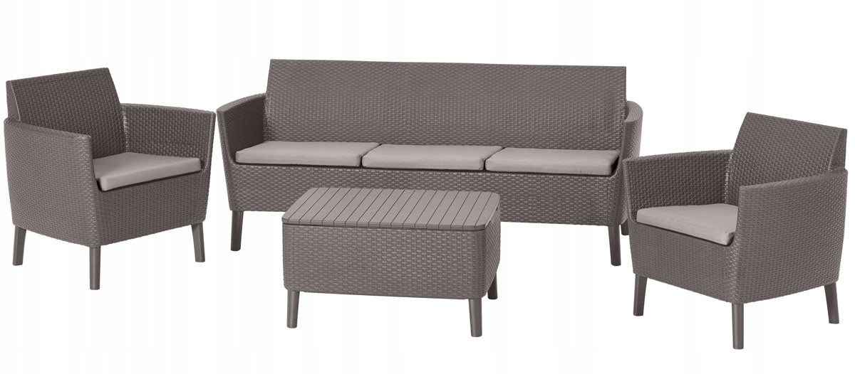 Garden furniture set Salemo 5-seater, cappuccino Keter