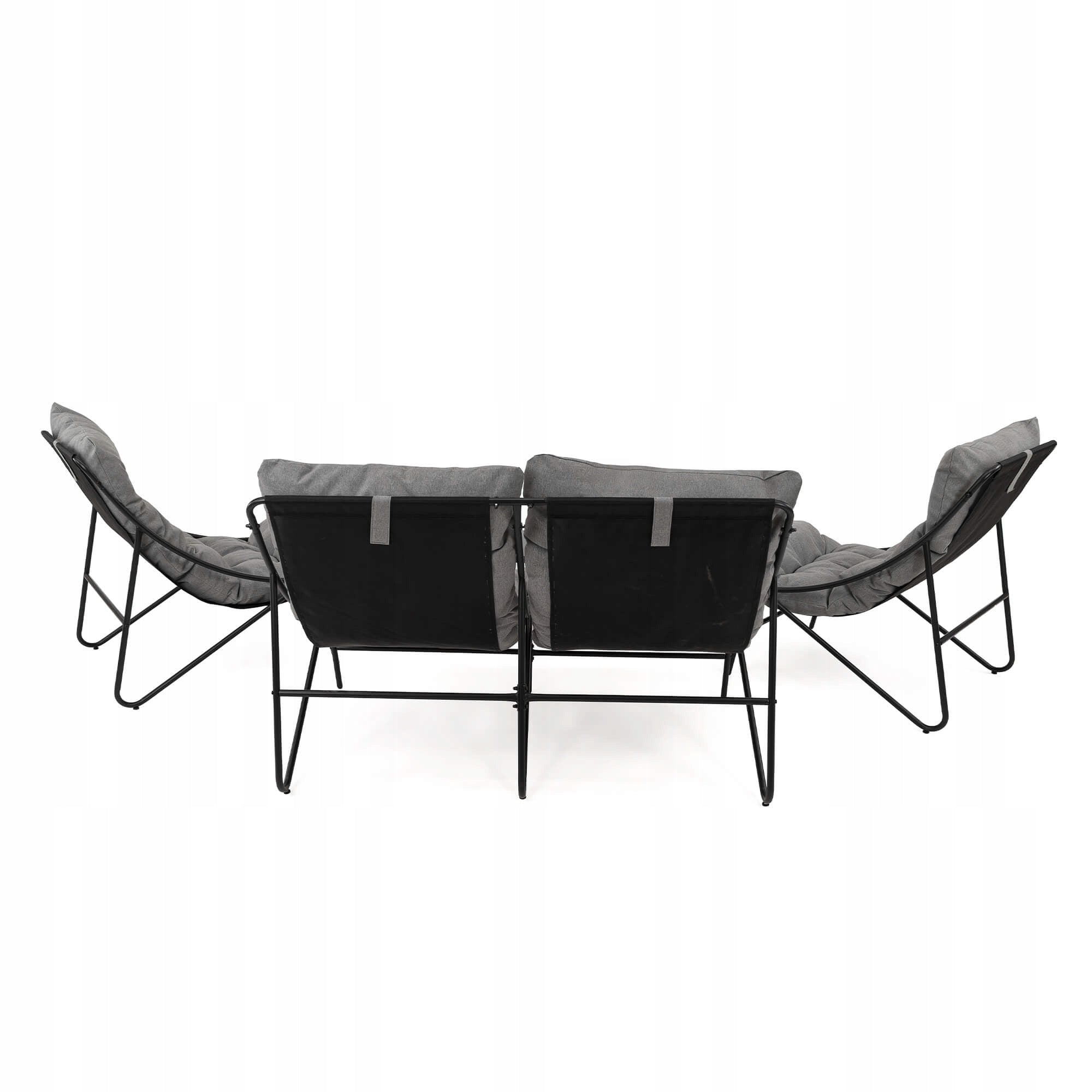 Garden furniture set for 4 people SA2006 black cushions grey EAN (GTIN) 5905388204949