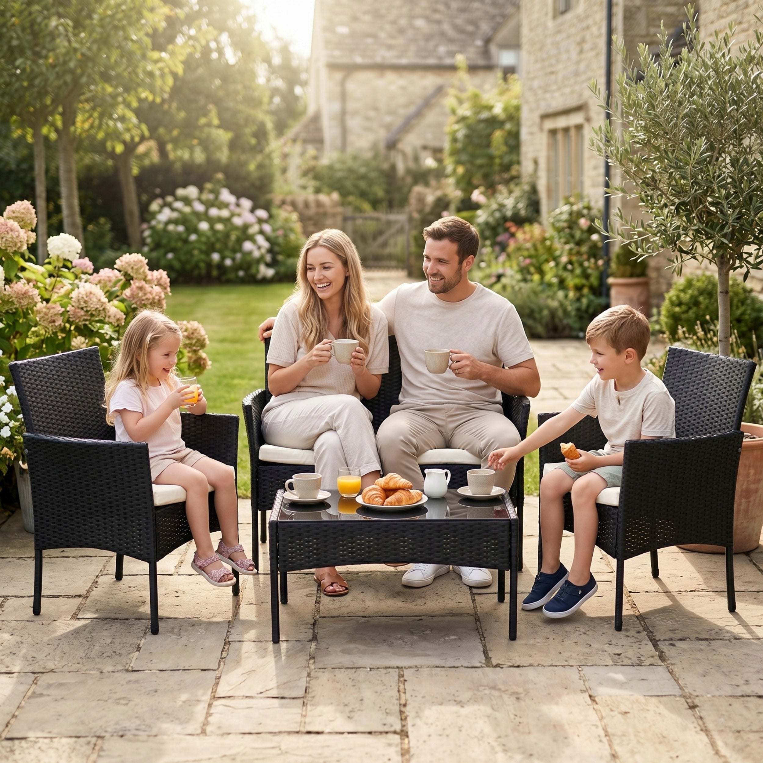 Garden furniture set rattan Funfit Garden black 4 el. Manufacturer Funfit Garden