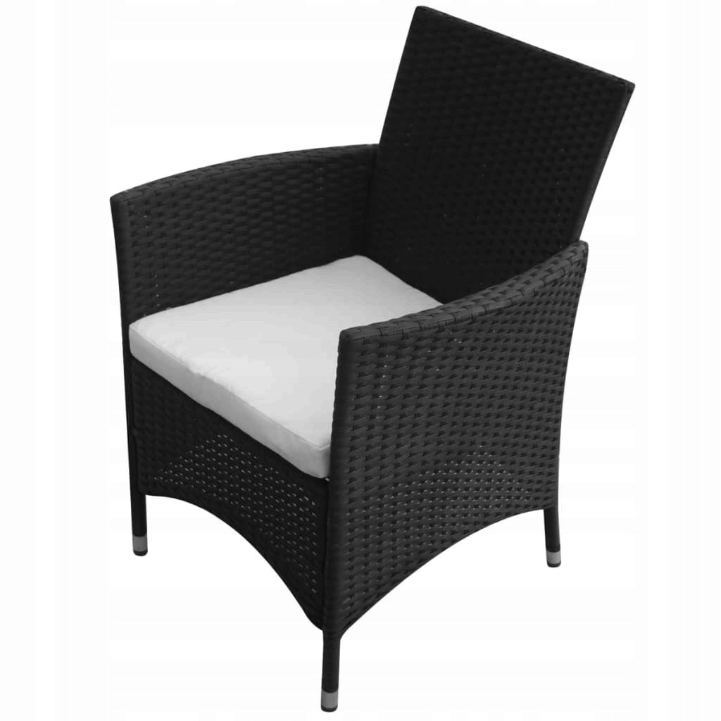Garden furniture set rattan black 9 el. HIGH QUALITY I recommend Main material synthetic rattan
