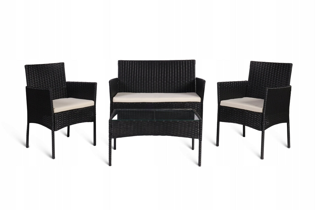 Garden furniture set rattan brown 4 el. Manufacturer code 207